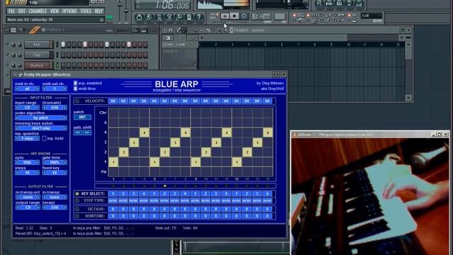 BlueARP - vst Arpeggiator for Electronic  Trance Music - intro and demonstration