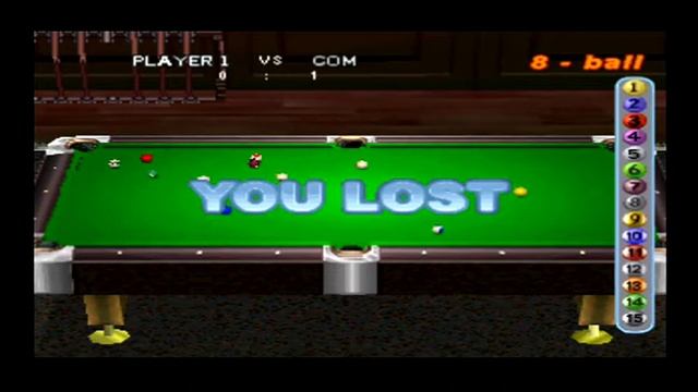 American Pool (PS1) Gameplay