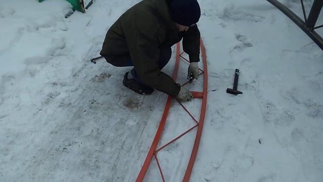 Разборная ферма для навеса, под 6 метровый поликарбонат