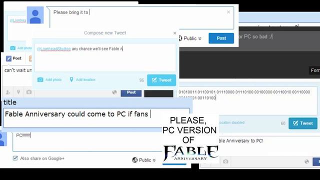 Fable Anniversary - Анонс на PC!
