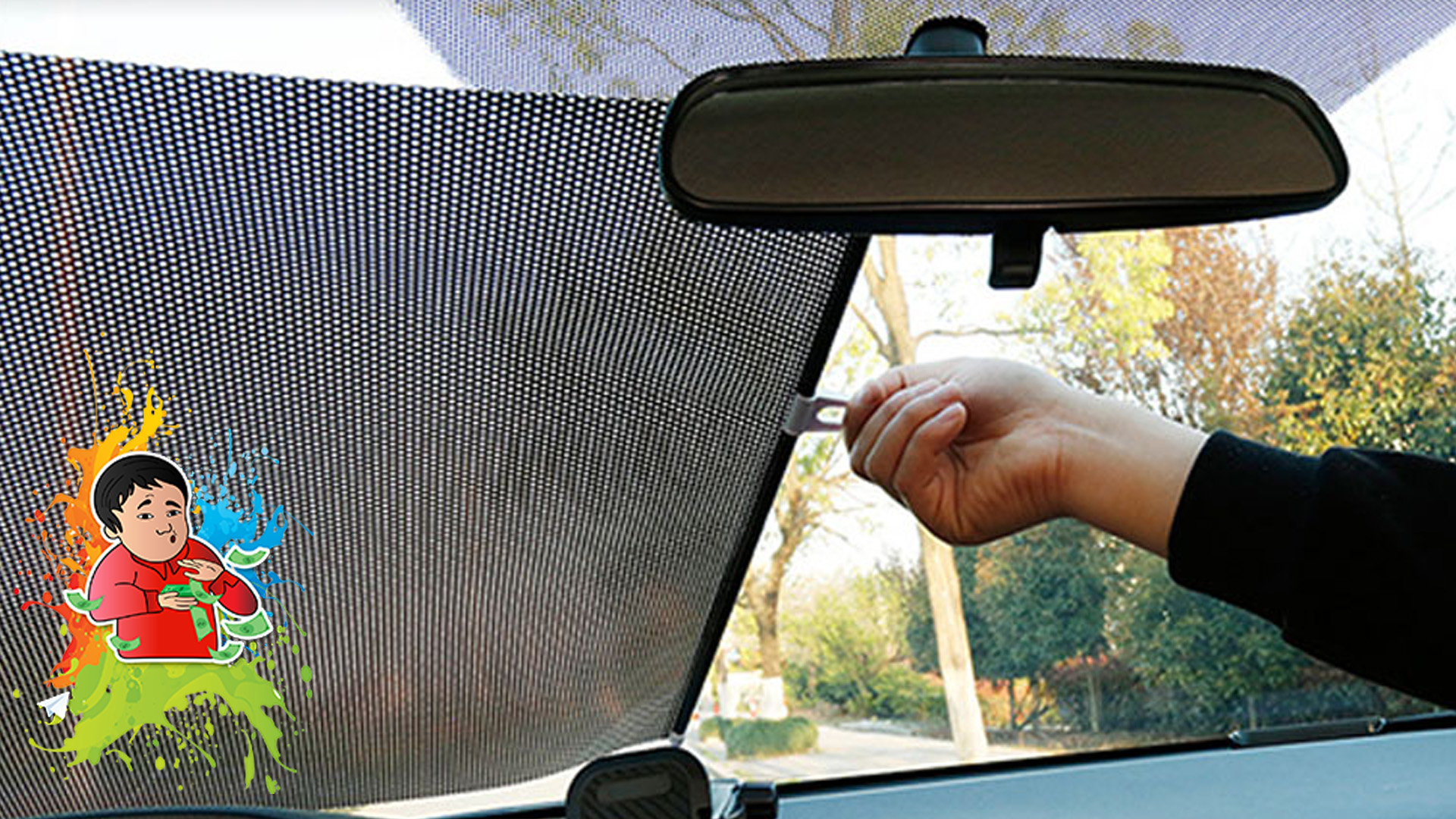 ШТОРКА ОТ СОЛНЦА В АВТОМОБИЛЬ НА ЗАДНЕЕ СТЕКЛО+ ? КОНКУРС ПРИЗ MI BAND 5 ? №629