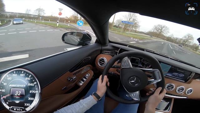 MERCEDES S63 AMG COUPE  AUTOBAHN POV  ACCELERATION  TOP SPEED by AutoTopNL