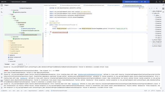 Spring Batch - Integration Tests | TestContainer Database