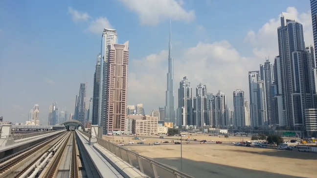 Дубайское метро // проезд до Бурдж-Халифы 