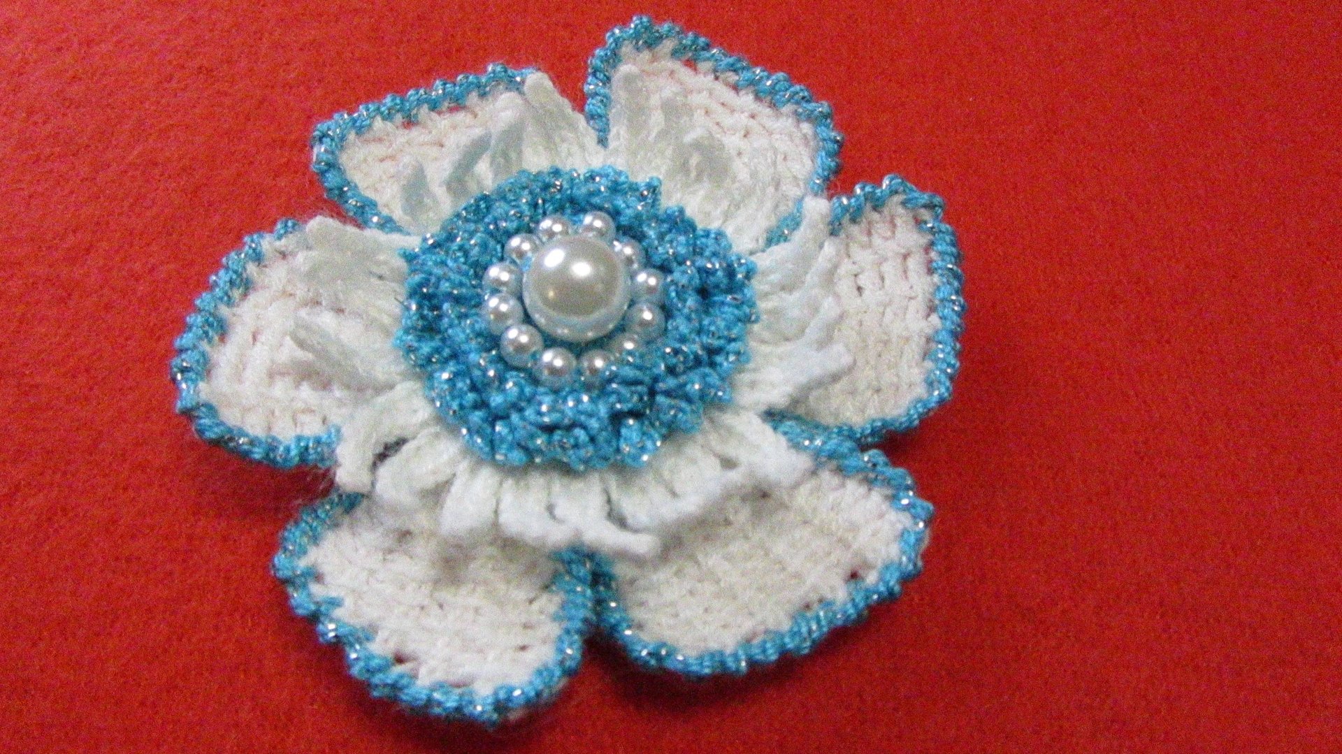 Шикарный цветочек для вязания резинки и ирландского кружева. Вяжем вместе легко, красиво и быстро