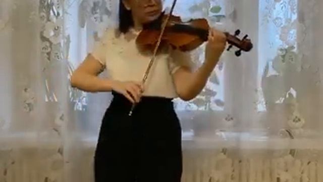 Bach Sonata For Solo Violin No.3 In C Major, BWV 1005, Largo Allegro Assai, Чинара Азимова, скрипка