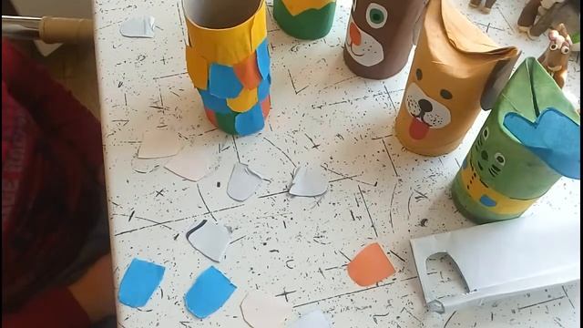 Рыбка из бумаги  - игрушка. Поделки с детьми.