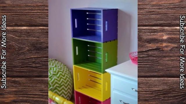30 Creative Ideas Using Storage Crates For Your Home ?