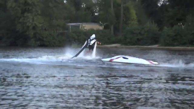 Первый полет на Jetlev Flyer