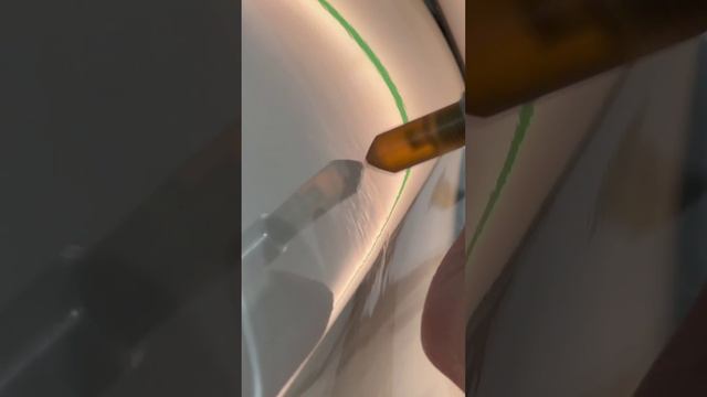 Ремонт без покраски острой вмятины😎