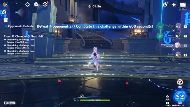 C0 Kazuha Taser And C0 Alhaitham Hyperbloom - Genshin Impact Abyss 3.7 - Floor 12 9 Stars