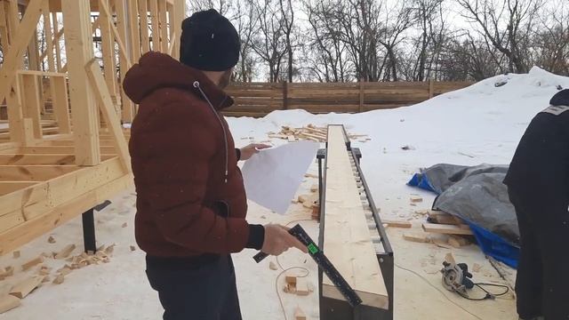 Правильная стропильная система и чердачное перекрытие. Каркасный дом 10х15. Часть 4.