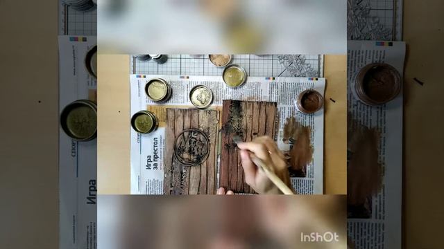 Видео МК по декорированию обложки, СП Краски осени с LadyBug