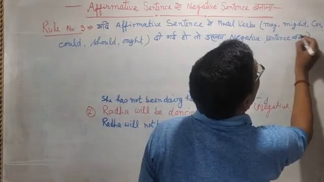 To Change The Affirmative Sentences Into Negative Sentences.