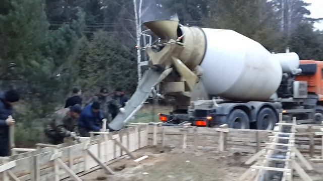 Заливка фундамента п Немцово Московская область ГК 