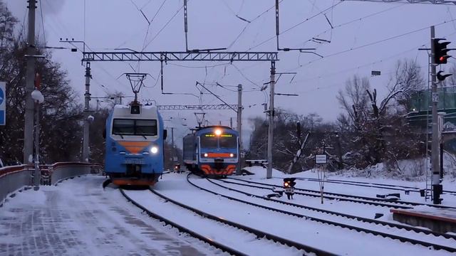 Прибытие электропоезда ЭД9М 158 на станцию Кисловодск
