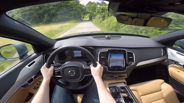 2016 Volvo XC90 Inscription T6 AWD 320hp POV test drive GoPro