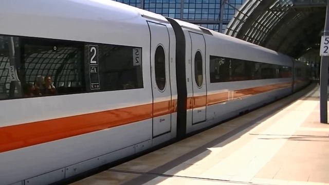 ICE 2 - Departure from Berlin Hbf.  Abfahrt von Berlin Hbf. HD