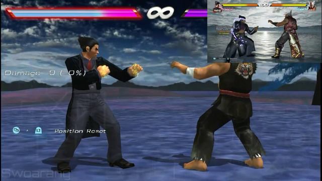KAZUYA MISHIMA COMBOS TEKKEN 7 Vs TEKKEN GLOBAL Mod | Swoarang