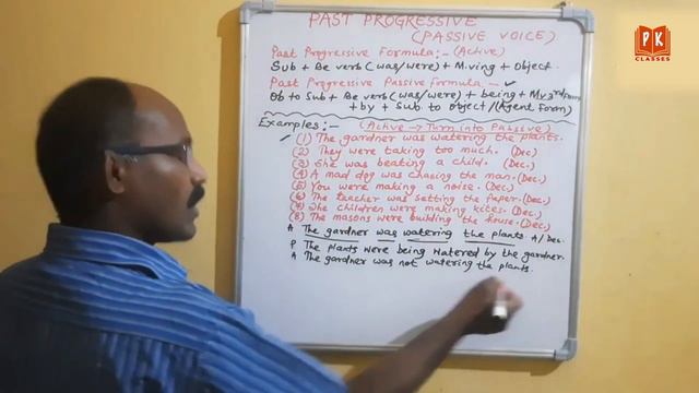 Eng, Gr. Ep 26 Easy Way To Learn Past Progressive Passive Voice. #englishfrombasic #pkclasses