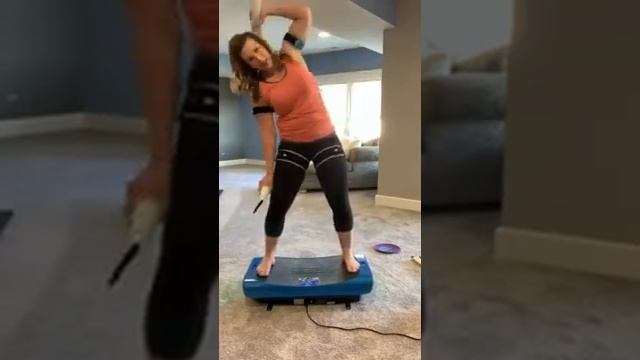 Vibration Platform Workout:  Abs, Back And