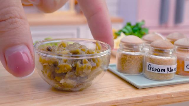 Super Satisfying Miniature Baingan Bharta Recipe 🍆 Mini Yummy Cook Eggplant Mash - ASMR Cooking