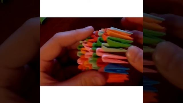 Делаем лебедя из модулей.Модульное оригами