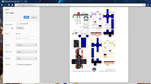 How To Print Your Own Minecraft Papercraft Bendable Skin