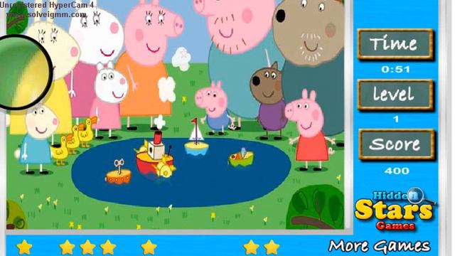 PEPPA Pig Find Stars Game Fun :) Свинка Пеппа Найди Звезды Игра