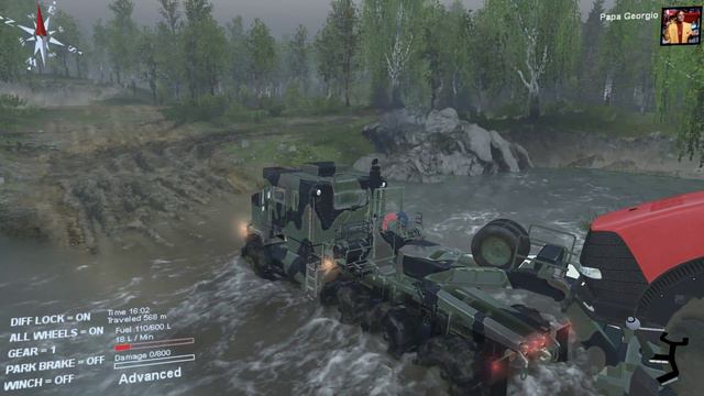 Spin Tires Gameplay - Heavy Haul, Moving A Tractor *FAIL*