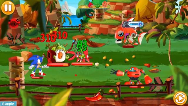 Angry Birds Epic - Sonic Dash 6 7 Team Up Super Sonic Collecting Chuck's Illusionist Class!