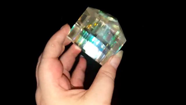 Inception Home Dichroic Chroma Resin Cube By ArtyWinn