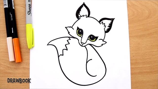 How To Draw A Red FOX (step By Step) Easy