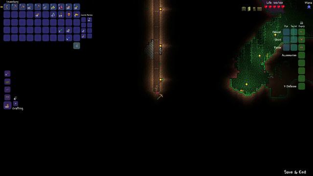 Terraria 1.2 Курс молодого бойца часть 2 Строим шахту