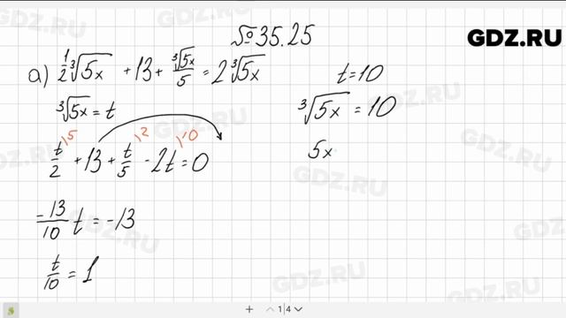 № 35.25 - Алгебра 10-11 класс Мордкович
