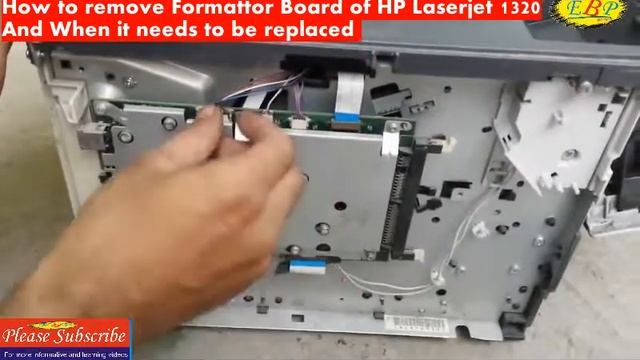 how to removereplacechange formatter board of hp laserjet 1320 replacement of formatter borad