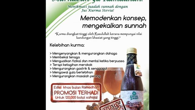 STEVIA SWEET ; JUS KURMA RAMADHAN