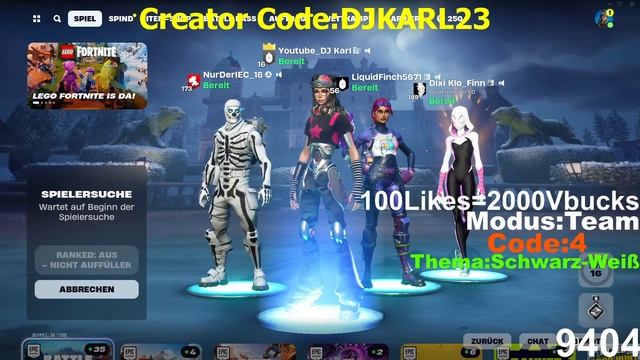 ?SKIN CONTEST LIVE *JETZT*?20€ Custom Games Turnier - Abozocken | Live: Fortnite [Deutsch]?DJ Karl