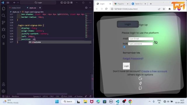 Simple But Modern Login Page Design Using HTML And CSS - Trace With Adi