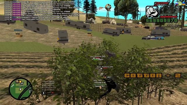 Заработок с супер-граблями на ферме льна и хлопка на Аризона РП. 5-ти часовой тест работы в Samp.