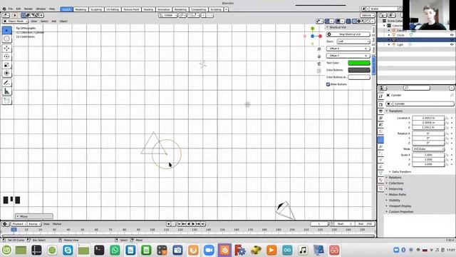 Женя Шипилов моделирует треугольник Рело