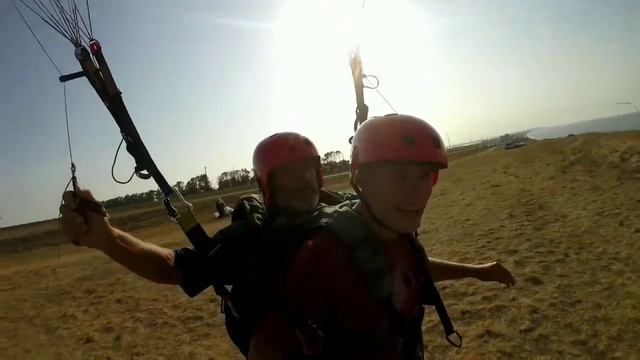 Paragliding In Russia. Tandem