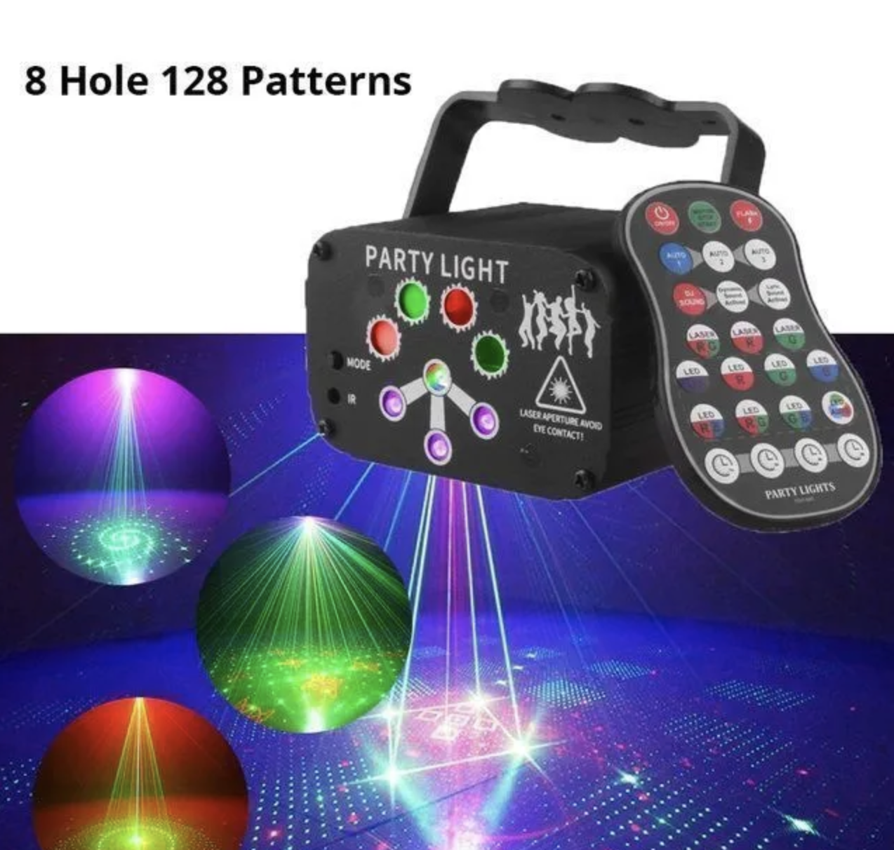 Светодиодный проектор Party Lights 120 шаблонов 23021045