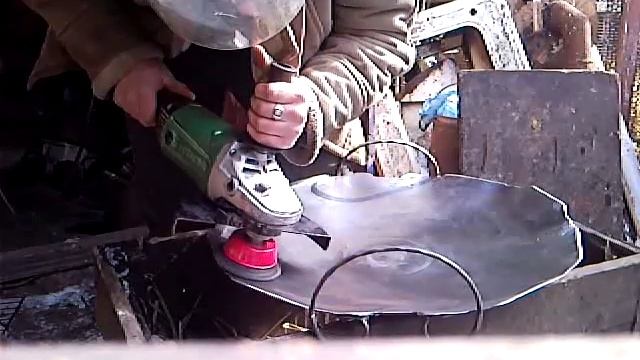 Чистка сковороды из диска