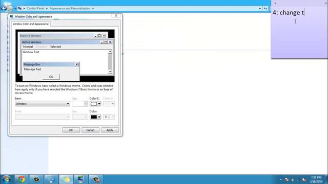 Change Font In Windows 7