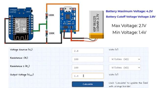 IoT Based Battery Charging/Discharging Status + Voltage Monitoring System With ESP8266