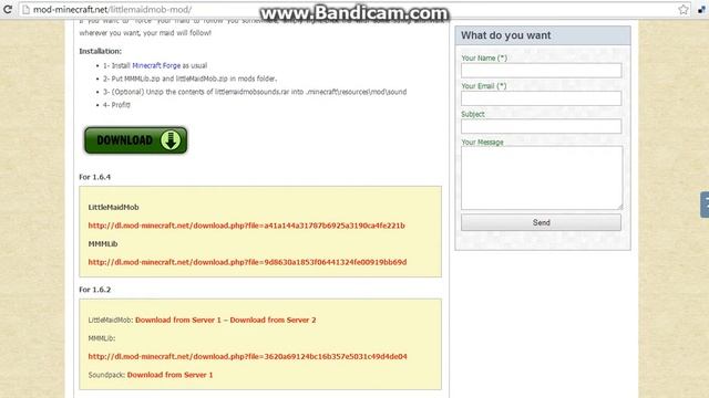 How To Get Little Maid Mob Mod 1.6.4