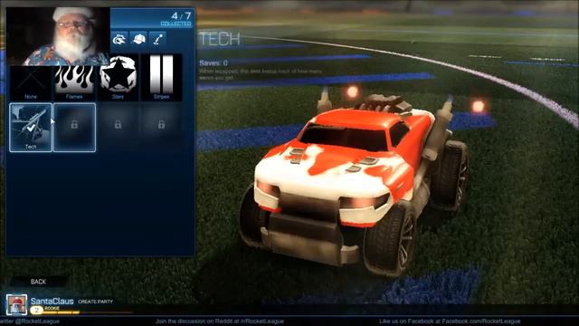 Santa Plays Rocket League Garage (Let's Play)