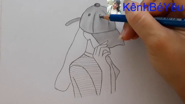 Vẽ cô gái - Vẽ cô gái bằng bút chì cực dễDraw girls - Draw girls with extremely easy pencil.