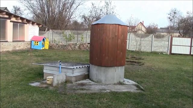 Колодец с гидрофором. Вариант оформления.